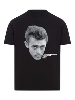 Sacai: T-shirts - T-Shirt - Noir