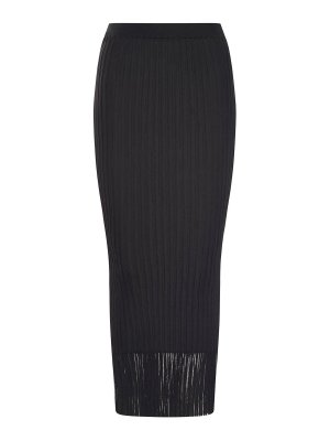SPORTMAX: Long skirts - Long Skirt In Stretch Ribbed Fabric
