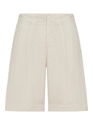 TRANSIT: Trousers Shorts - Linen Bermuda Shorts