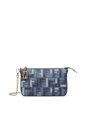 FENDI: cross body bags - Pouch With Fabric Chain
