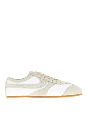 DRIES VAN NOTEN: trainers - Two-Tone Leather And Suede Sneakers