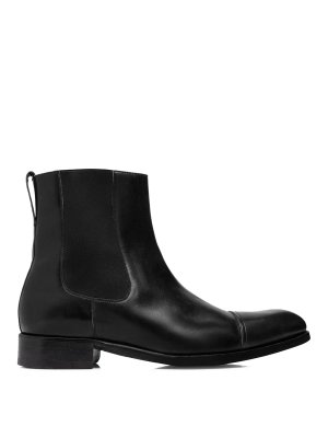 TOM FORD: ankle boots - Elkan Leather Chelsea Boot
