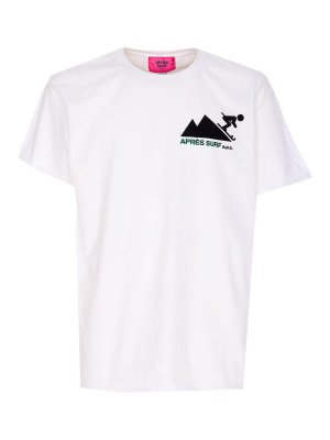 APRES SURF: crew necks - White Trafoi T-Shirt