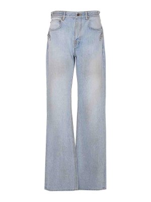 BALENCIAGA: straight leg jeans - Denim City Straight Jeans