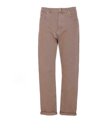 BRUNELLO CUCINELLI: Pantalons casual - Pantalons Décontractés - Marron