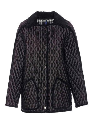 BURBERRY: padded coats - Black Quilted Coat
