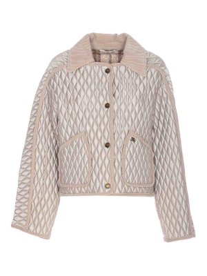 BURBERRY: Vestes-rembourrees - Blouson Rembourré - Blanc