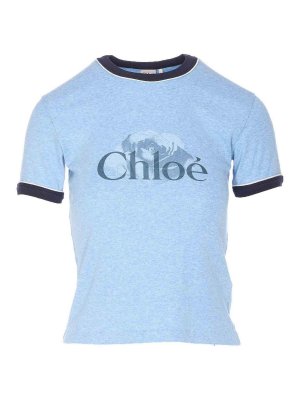 CHLOE': crew necks - Logo T-Shirt