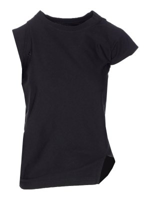 Courreges: crew necks - Twisted T-Shirt