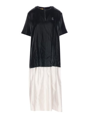 CURVEL: crew necks - Green Dress