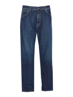 DONDUP: straight leg jeans - Blue Paco Jeans