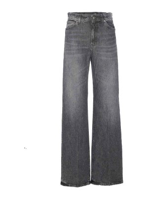 DONDUP: flared jeans - Grey Amber Pants
