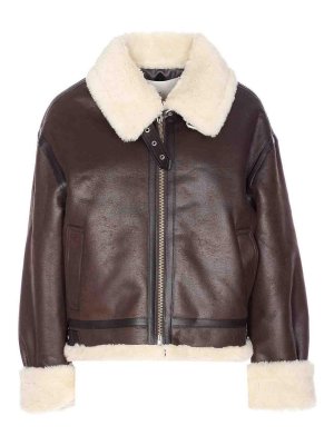 DUNST: Lederjacken - Lederjacke - Braun