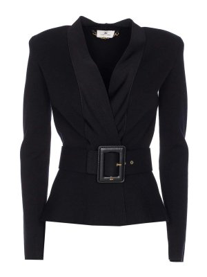 ELISABETTA FRANCHI: Chaquetas casual - Chaqueta Casual - Negro