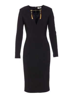 ELISABETTA FRANCHI: knee length dresses - Logo Dress