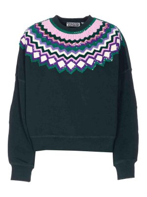 ESSENTIEL ANTWERP: Suéteres con cuello pico - Suéter Cuello Redondo - Verde