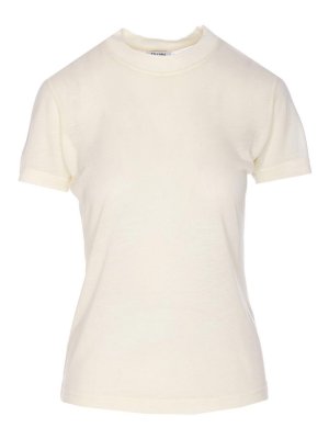 FILIPPA K: maglia collo rotondo - T-shirt in Lyocell bianca