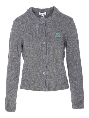 GANNI: カーディガン - カーディガン - グレー