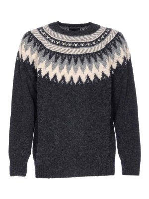 HOWLIN: Suéteres con cuello pico - Suéter Cuello Redondo - Gris