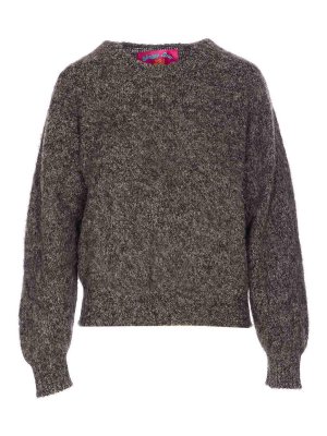 HOWLIN: Strickpullover mit Rundhalsausschnitt - Rundhalspullover - Schwarz