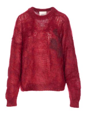 ISABEL MARANT: crew necks - Red Mirella Sweater
