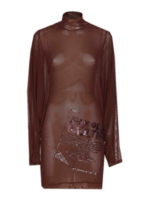 JEAN PAUL GAULTIER: Robes courtes - Robe Courte - Rouge