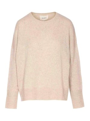LISA YANG: Strickpullover mit Rundhalsausschnitt - Rundhalspullover - Beige