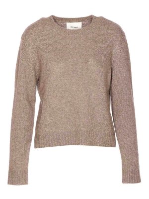 LISA YANG: crew necks - Nougat Brown Mira Sweater