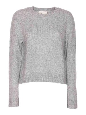 LISA YANG: crew necks - Cloudy Grey Mira Sweater