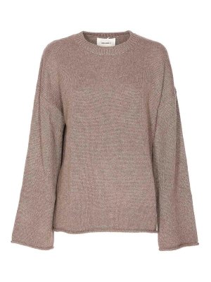 LISA YANG: crew necks - Truffle Brown Kristy Sweater