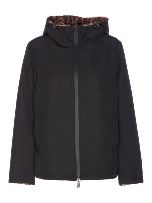 LOU ANDREA: 毛皮＆シアリングコート - 毛皮/ムートンコート - 黒