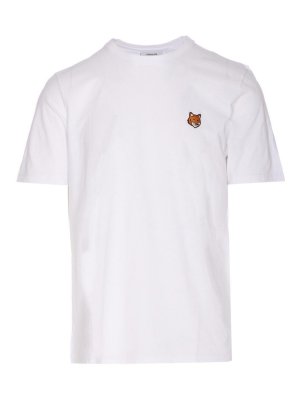 MAISON KITSUNÉ: crew necks - White Fox Head Regular T-Shirt