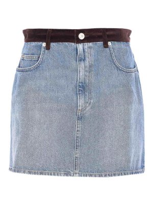 Marni: mini skirts - Denim Skirt