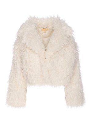Michael Michael Kors: Fourrure - Manteau En Fourrure - Blanc