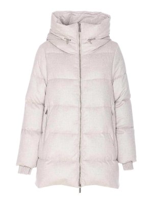 MOORER: padded jackets - Grey Carinzia Down Jacket