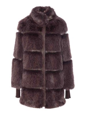 PATRIZIA PEPE: Turtlenecks & Polo necks - Faux Fur Jacket