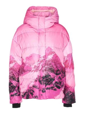 PATRIZIA PEPE: padded jackets - Fuchsia Down Jacket