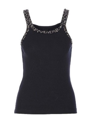 Pinko: Tops & Tank tops - Black Coriandoli Tank Top