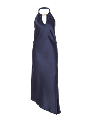 Pinko: maxi dresses - Blue Crucimaster Dress