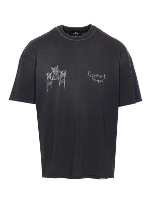 REPRESENT: crew necks - Hand Drawn Thoroughbred Dogs T-Shirt