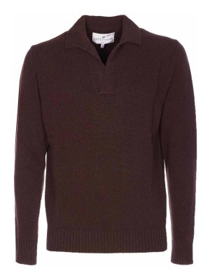 SEVEN GAUGE: polo shirts - Brown Polo