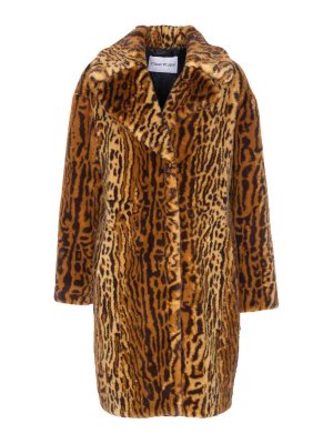 STAND STUDIO: Fur & Shearling Coats - Camille Cocoon Coat