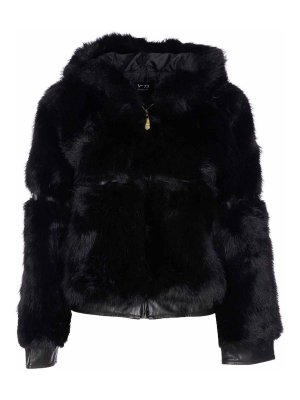 v°73: Abrigos de borreguito y piel  - Abrigo De Piel - Negro