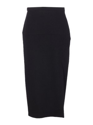 VALENTINO GARAVANI: ニーレングススカート＆ミディ丈 - 膝丈/ミディスカート - 黒