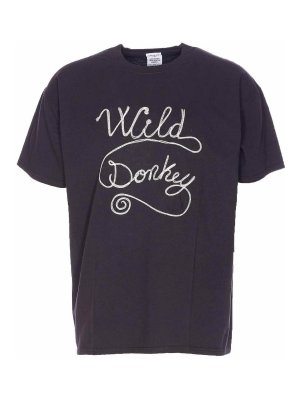 WILD DONKEY: crew necks - Black T-Shirt