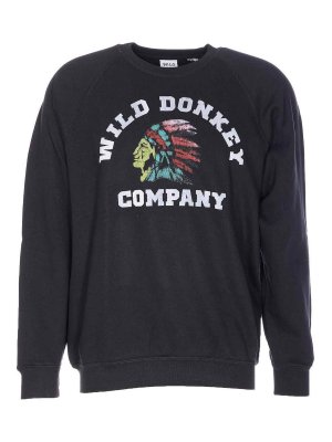 WILD DONKEY: crew necks - Black Sweatshirt