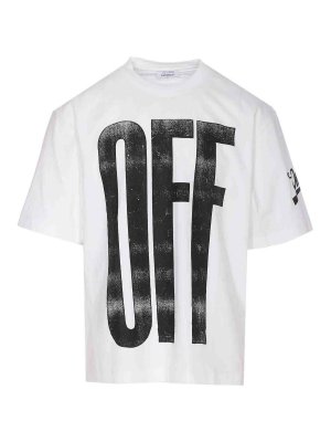 OFF-WHITE: maglia collo rotondo - Maglietta Big Off Skate