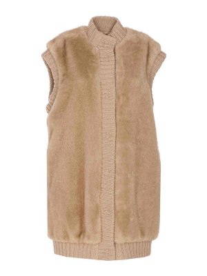 Pinko: waistcoats & gilets - Genovese Faux Fur Vest