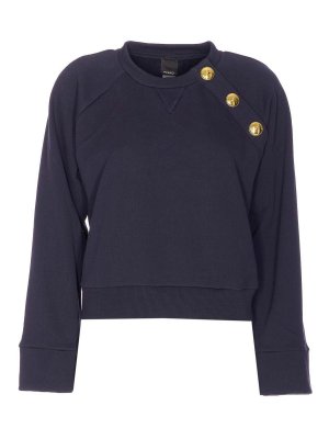 Pinko: crew necks - Blue Margarine Sweatshirt
