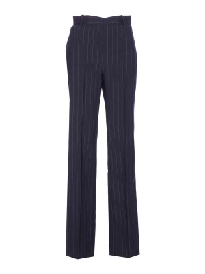 Pinko: casual trousers - Blue Striped Pita Pants
